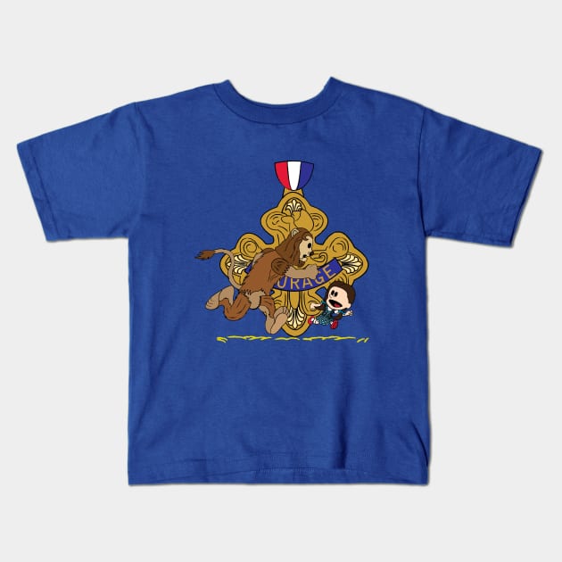 Lets see the Wizard! (Lion & Dorothy) Kids T-Shirt by Leidemer Illustration 